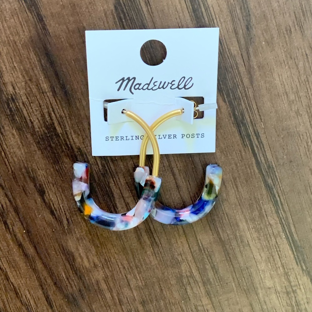 Madewell half and half hoop earring - Picture 9 of 9